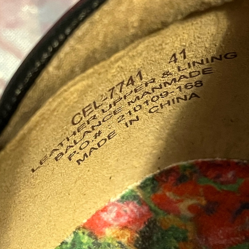 ALEGRIA Black Mary Jane Comfort Clog with Floral Insole - Picture 10 of 12